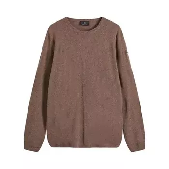 Топ Moncler x Rick Owens Maglia Jumbo Round Neck Top Dust, желто-коричневый
