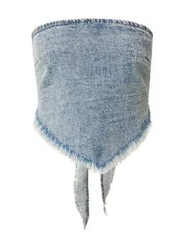 Топ Monki, синий деним