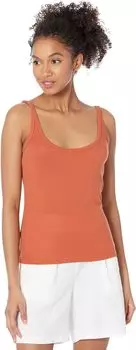 Топ MONROW Rib Strappy Tank, цвет Faded Rust