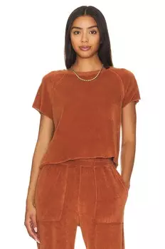 Топ MONROW Terrycloth Raglan, цвет Coconut