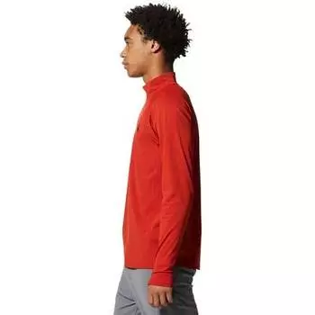 Топ Mountain Stretch с молнией до половины мужской Mountain Hardwear, цвет Desert Red