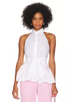 Топ MSGM Poplin, белый