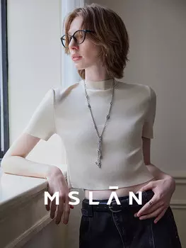 Топ Mslan утягивающий, миндальный