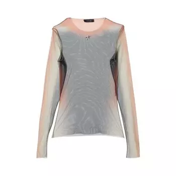 Топ Mugler Stretch Illusion Top Black, черный