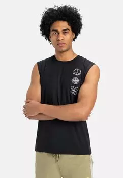 Топ MUSCLE Quiksilver, черный