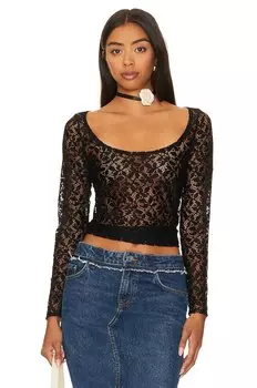 Топ Musier Paris Corsica Lace, черный