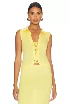 Топ Musier Paris Portcros Sleeveless, желтый
