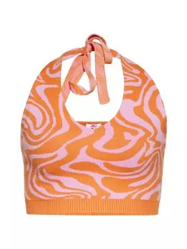 Топ myMo Cropp, цвет pink orange