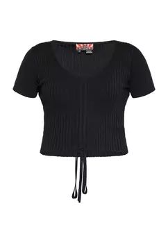 Топ myMo ROCKS, черный
