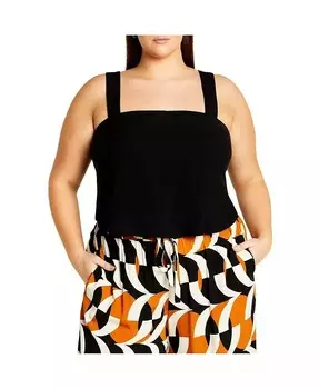 Топ Mystic больших размеров CITY CHIC, черный