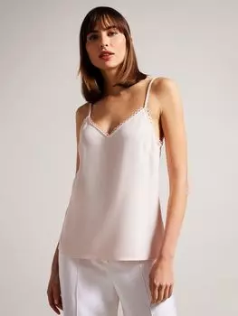 Топ на бретельках Andreno с отделкой зубцами Ted Baker, светлый нюдовый