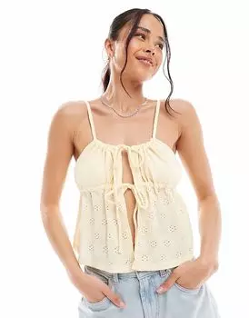 Топ на бретельках Cotton On Lola цвета лимонной глазури Cotton:On