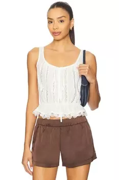 Топ на бретельках с кружевом Alana от Free People, clean ivory