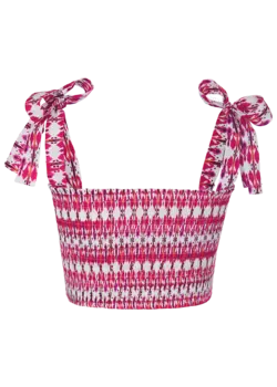 Топ на бретельках со сборками RIANI, цвет roxanne patterned