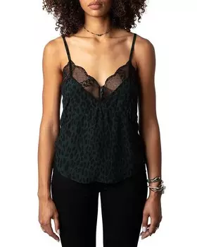 Топ на бретельках Zadig & Voltaire Cyoko, черный