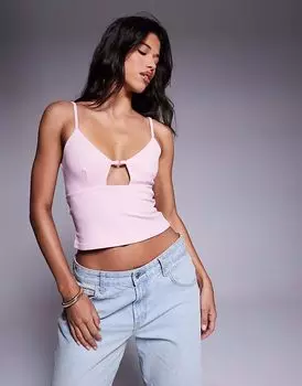 Топ на бретелях ASOS DESIGN светло-розового цвета