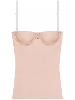 Топ на бретелях Courrges, нейтральный цвет