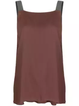 Топ на бретелях Fabiana Filippi, коричневый