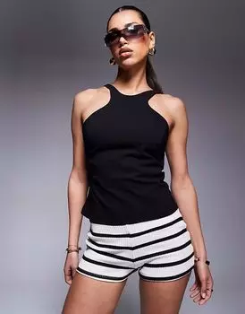 Топ на бретелях River Island черного цвета