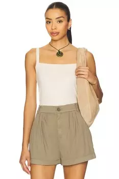 Топ на бретелях с квадратным вырезом Rag & Bone, oatmeal