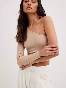 Топ NA-KD, бежевый