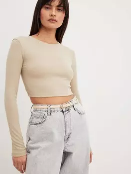 Топ NA-KD, бежевый