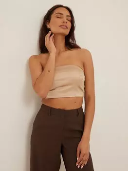 Топ NA-KD, бежевый