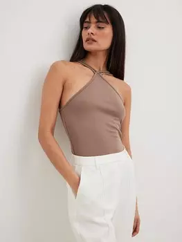 Топ NA-KD, коричневый