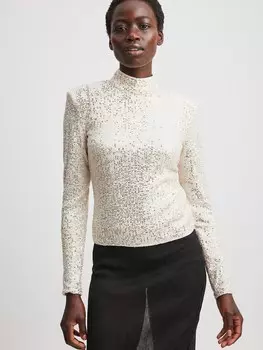 Топ NA-KD, кремовый