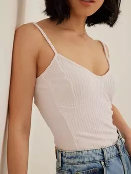 Топ NA-KD, пастельно-фиолетовый