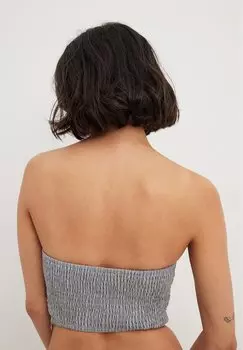 Топ NA-KD, серые полоски