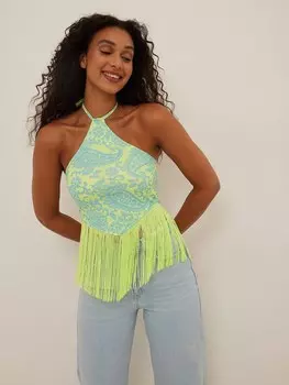 Топ NA-KD, светло-синий