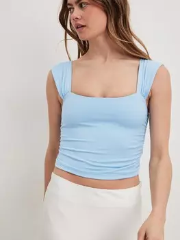 Топ NA-KD, светло-синий