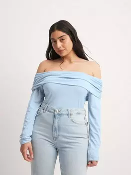 Топ NA-KD, светло-синий