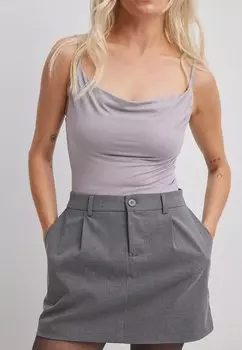 Топ NA-KD, темно-серый