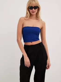 Топ NA-KD, темно-синий