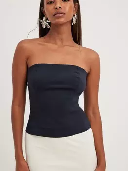 Топ NA-KD, темно-синий