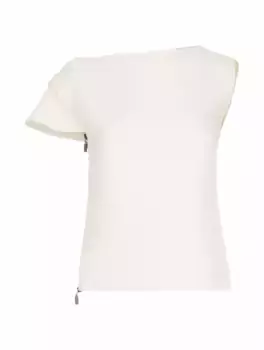 Топ на молнии Adjectiver Maticevski, белый