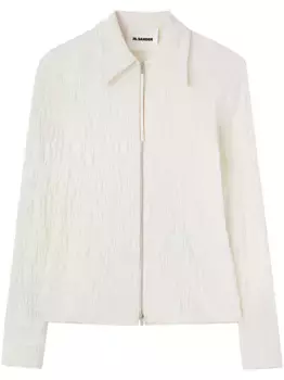 Топ на молнии JIL SANDER, белый