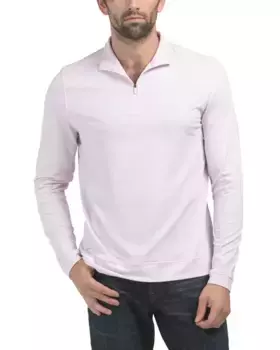 Топ на молнии с микрополосками Cruiser Southern Tide, цвет Rose Blush