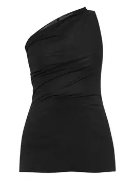 Топ на одно плечо от Rick Owens, черный