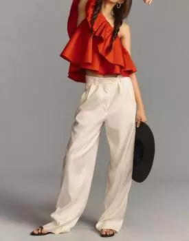 Топ на одно плечо Ronny в янтарном цвете RONNY KOBO, цвет amber