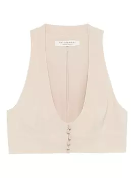 Топ на пуговицах Philosophy Di Lorenzo Serafini, нейтральный