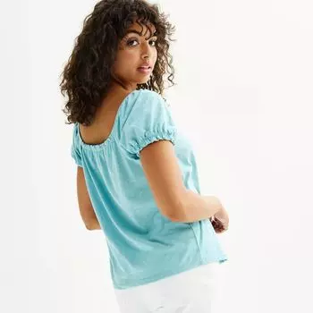 Топ на пуговицах с пышными рукавами SO Juniors SO