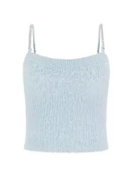 Топ на тонких бретельках GUESS Top, небесно-синий