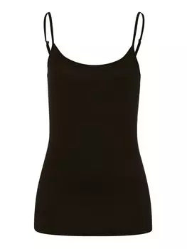 Топ на тонких бретельках Hanro Top Cotton Sensation, черный