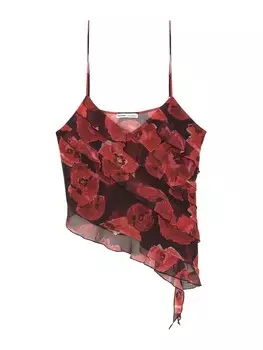 Топ на тонких бретельках Pull&Bear Top, красный