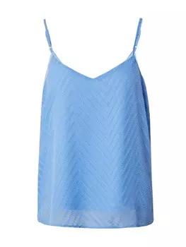 Топ на тонких бретельках VILA Top Vimichelle, небесно-синий