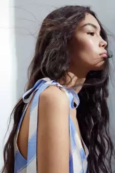 Топ на завязках H&M, бежевый