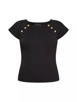 Топ NAEMI Shortsleeve, черный